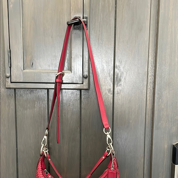 Coach Cherry Woven Shoulder Bag - Picture 4 of 15
